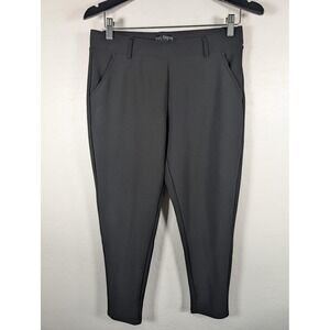 Kay Unger New York Pants Womens Petite Large Black Stretch Tapered Ankle Dress